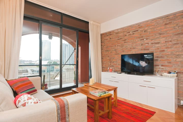 Departamento de 1 dormitorio en Puerto Madero con vista al río