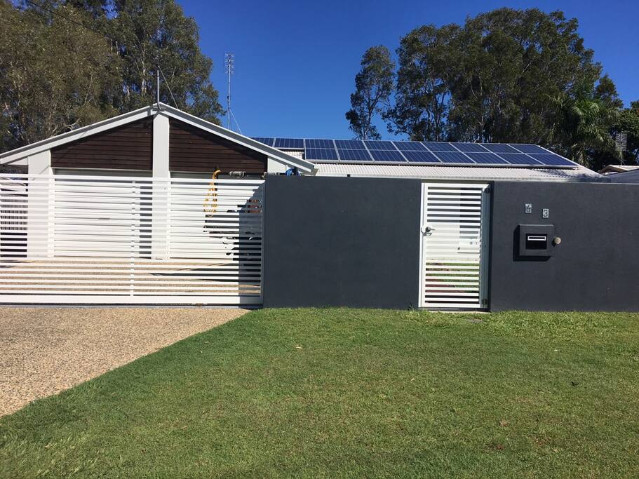 Fully Fenced with Electric Gates and locked key drop box for 24 hr access
