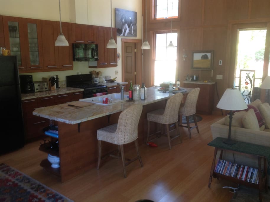 Gourmet kitchen facing the great room.