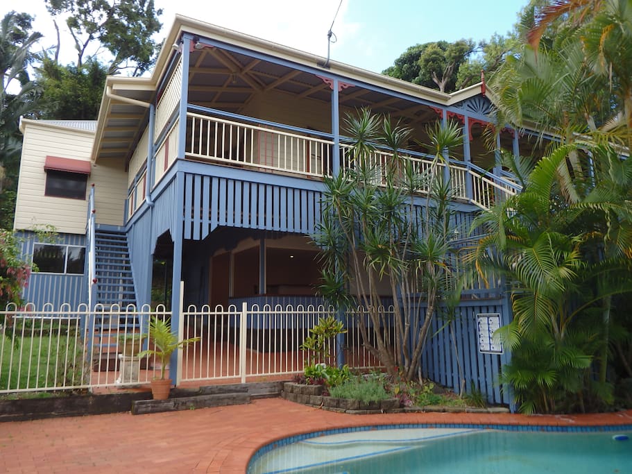 View of the house from the pool