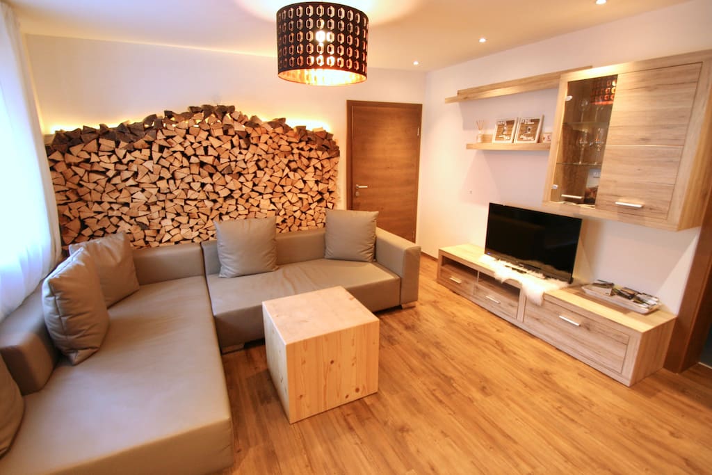 Living area with flat screen TV