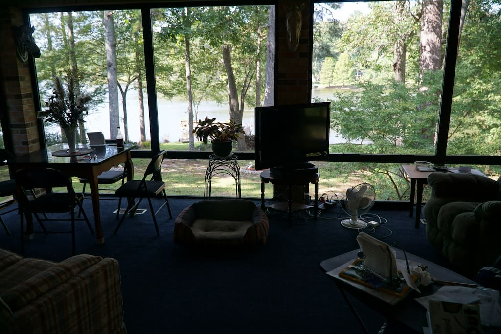 Lake View from Sun-room.