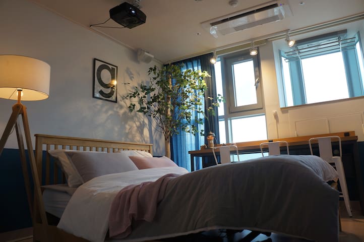 NEW!!!Cozy&relaxing private room with rooftop view