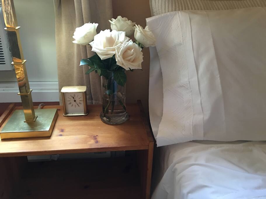 The bedroom.