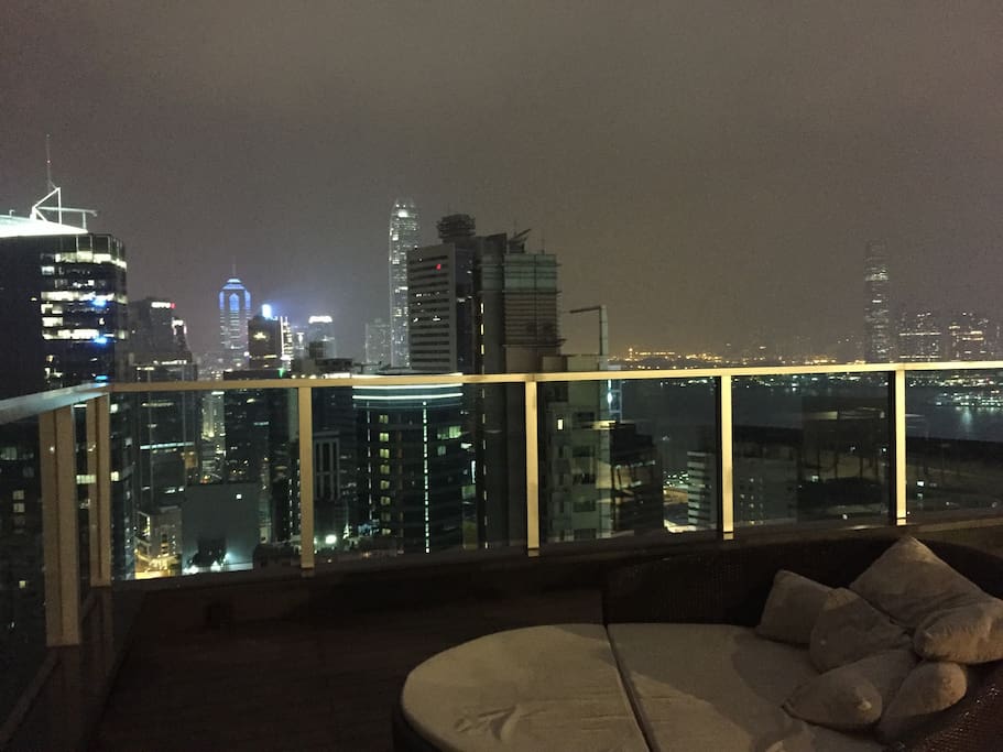 View from rooftop lounge