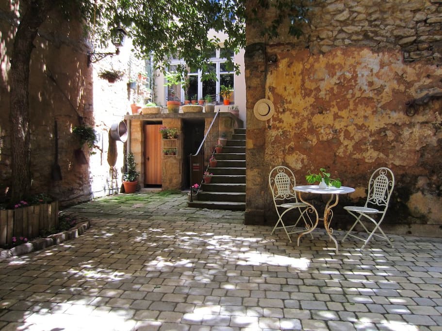 Private courtyard area for entertaining.
