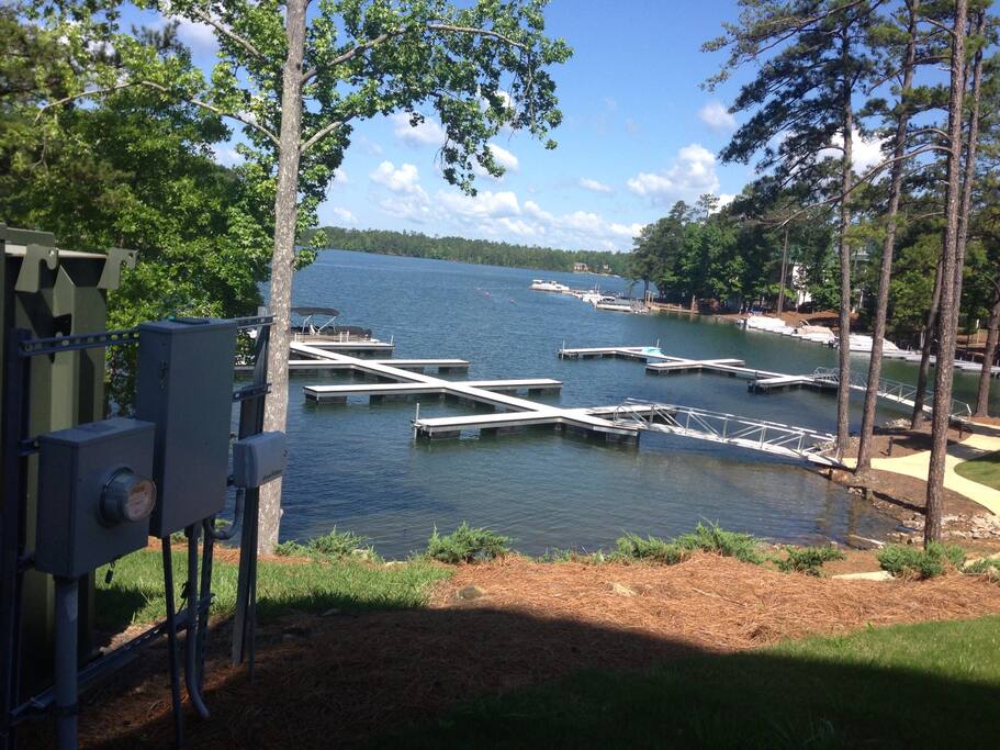 Every condo has its' own designated boat slip!