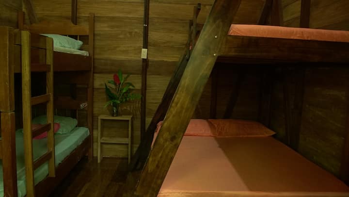 房间2 ：双人小木屋和单人小木屋。