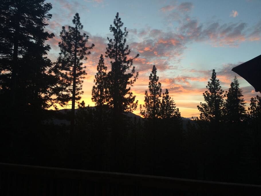 Sunset from our deck