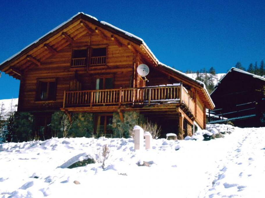 entréerez de chaussée du chalet plein sud