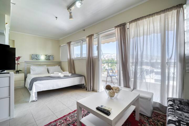 Sunny cozy apartment near Acropolis, great view