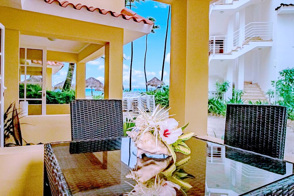 Enjoy your time in your new beautiful condo directly on the beach. You can enjoy this amazing ocean view directly from the terrace