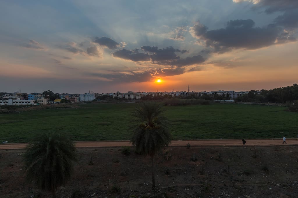 Enjoy the view...uninterrupted beautiful sunrise and sunset view :)