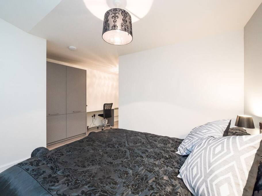 Studio apartment with king bed