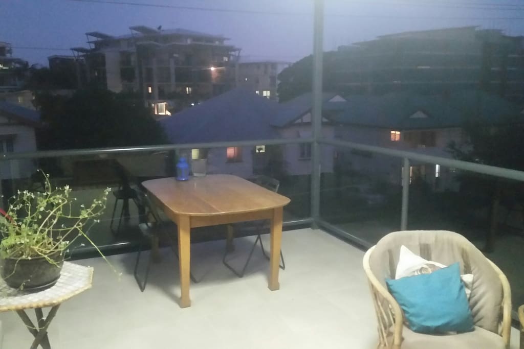 Balcony- dining area- more chairs available