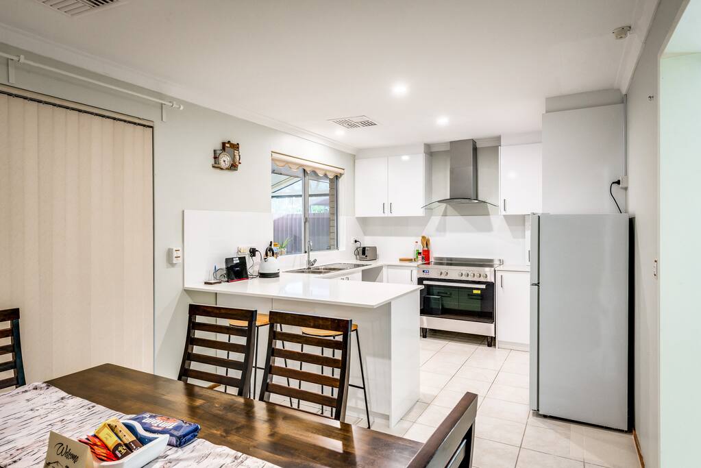 Dining and kitchen