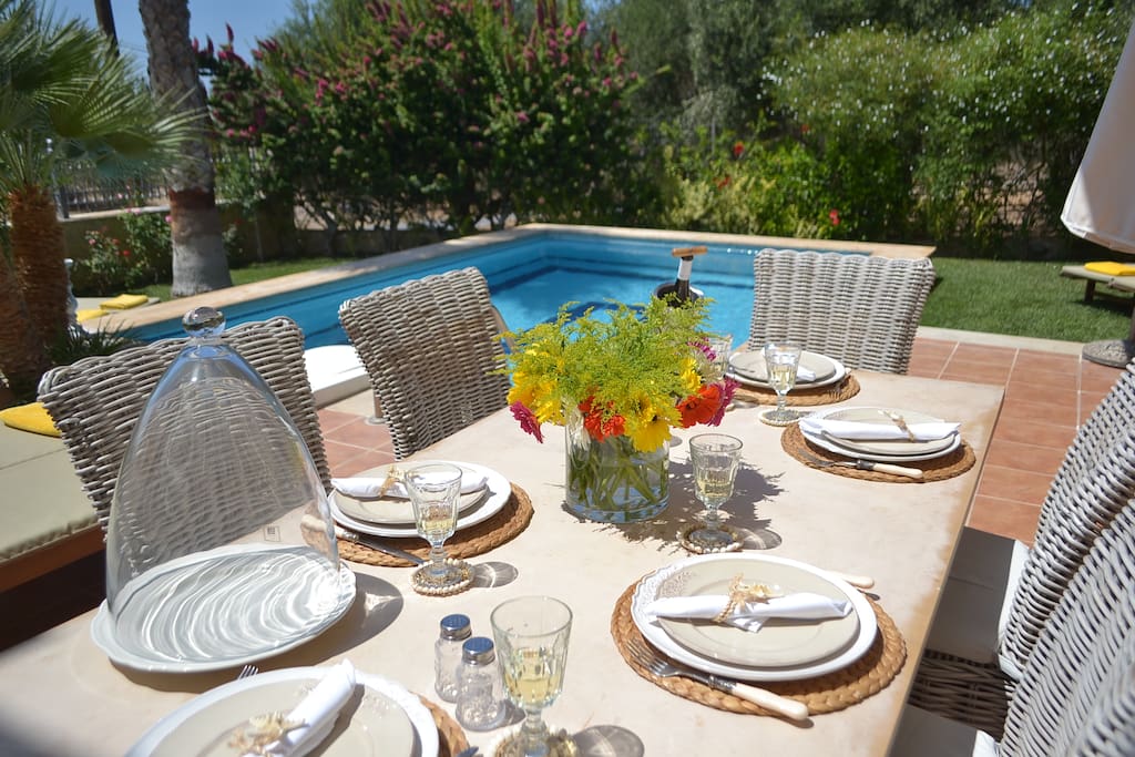 Lunch by the pool