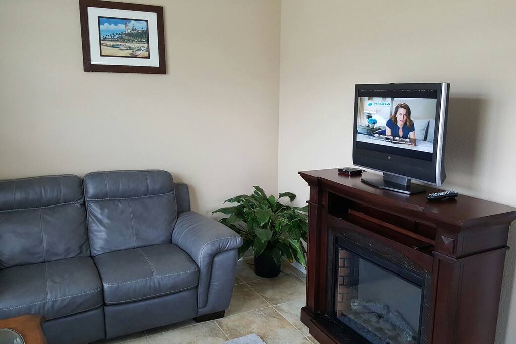 Living Room with Fireplace