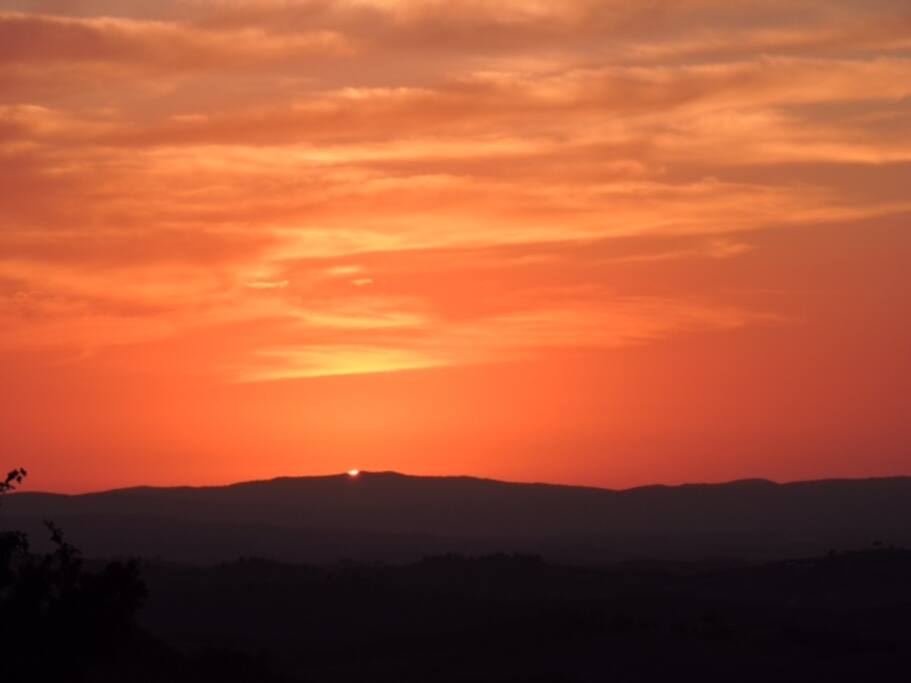 Sunset in Trequanda