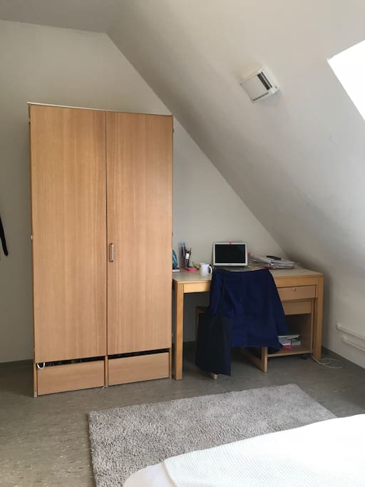 wardrobe and desk