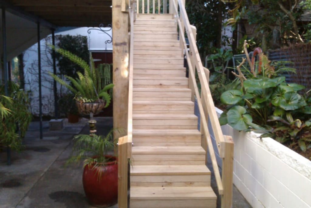 Stairway to the Loft Bach