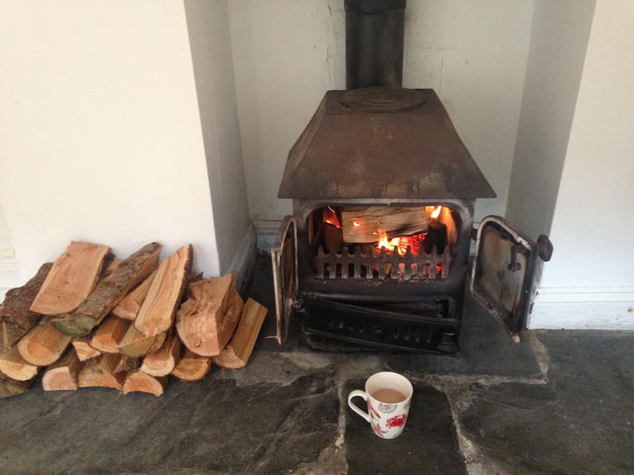 Fully working log burner