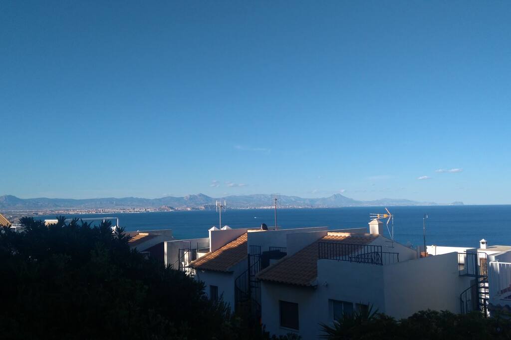 on the left is Alicante! Just 15 minutes by car.