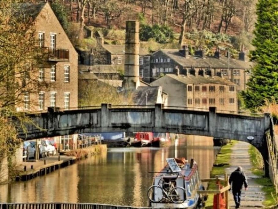 Hebden Bridge - just a 10 minute walk from the house (or 5 mins on the bus)