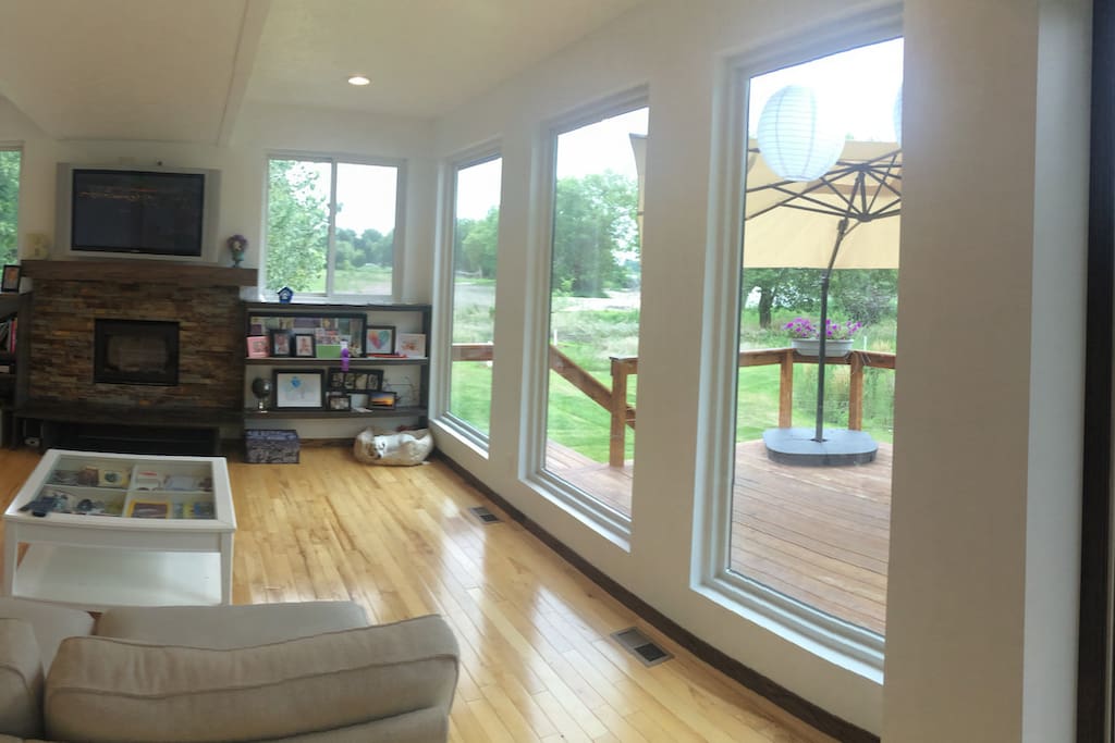 Lots of light and room inside and out for guests