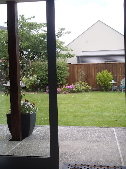 Verandah for outdoor relaxing in the garden area.