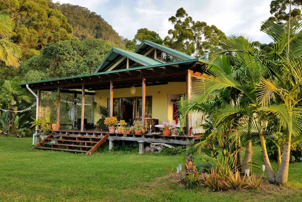 Idyllic nestled in between palm trees