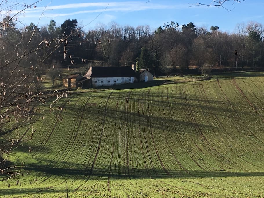 Vue de la maison l'hiver