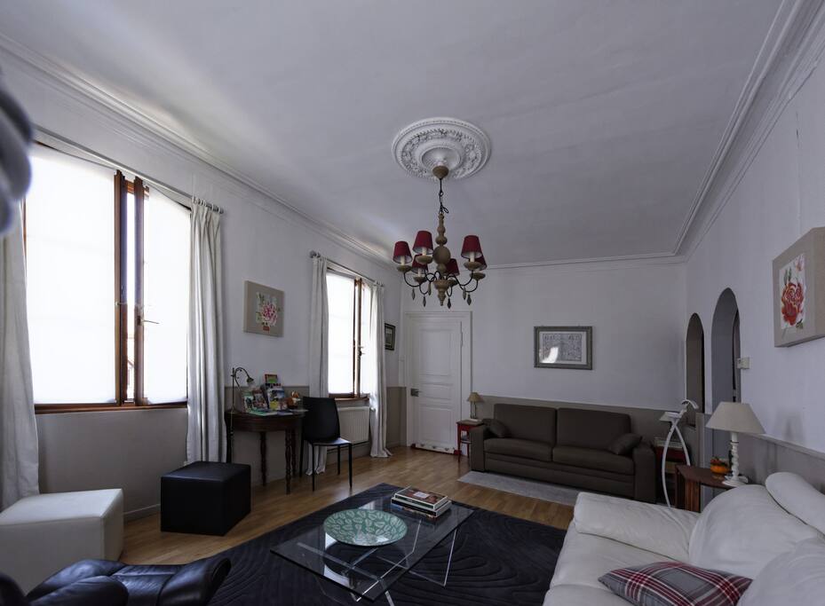 Salon avec vue sur le canapé lit double Rapido)