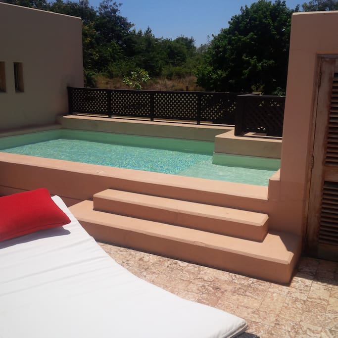 Private plunge pool on roof