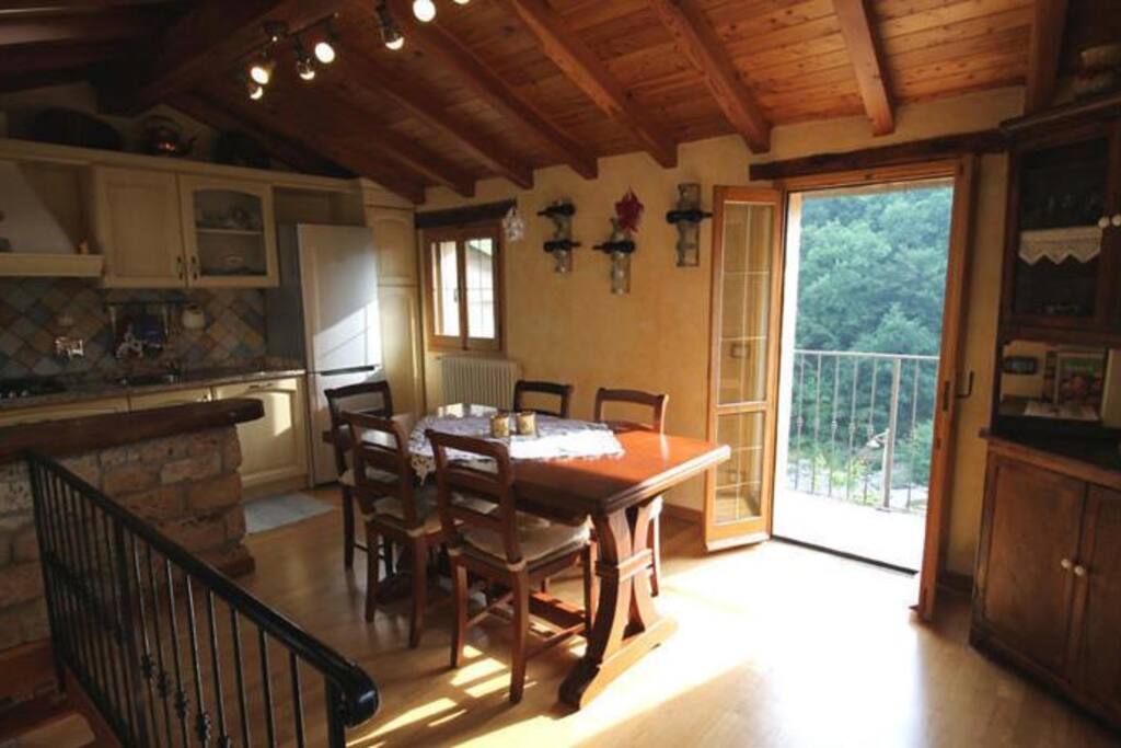 la sala da pranzo