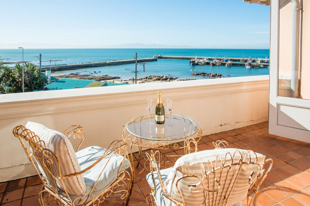 Uninterrupted views over Kalk Bay Harbour and False Bay