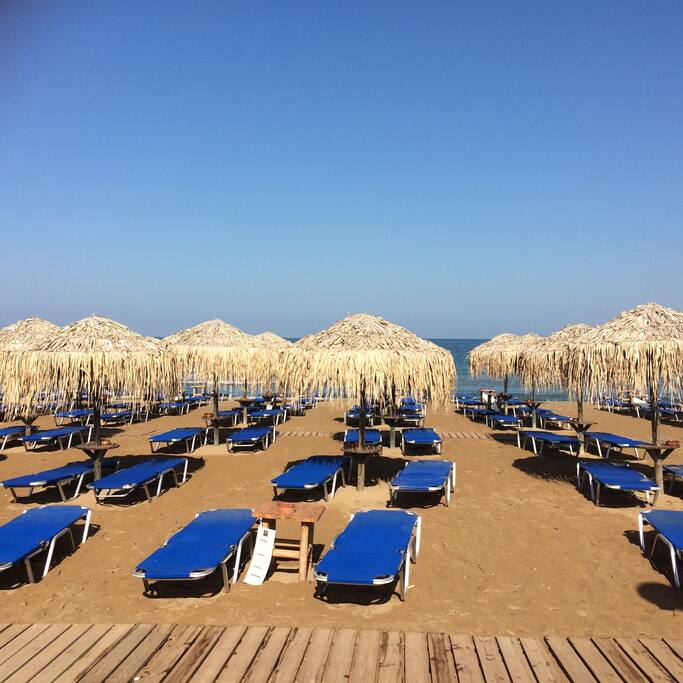 Sandy beach & clear water /summer