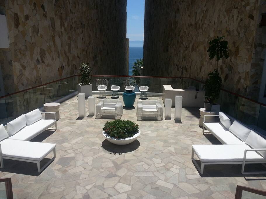 Entrada al lobby del Desarrollo Arena Blanca