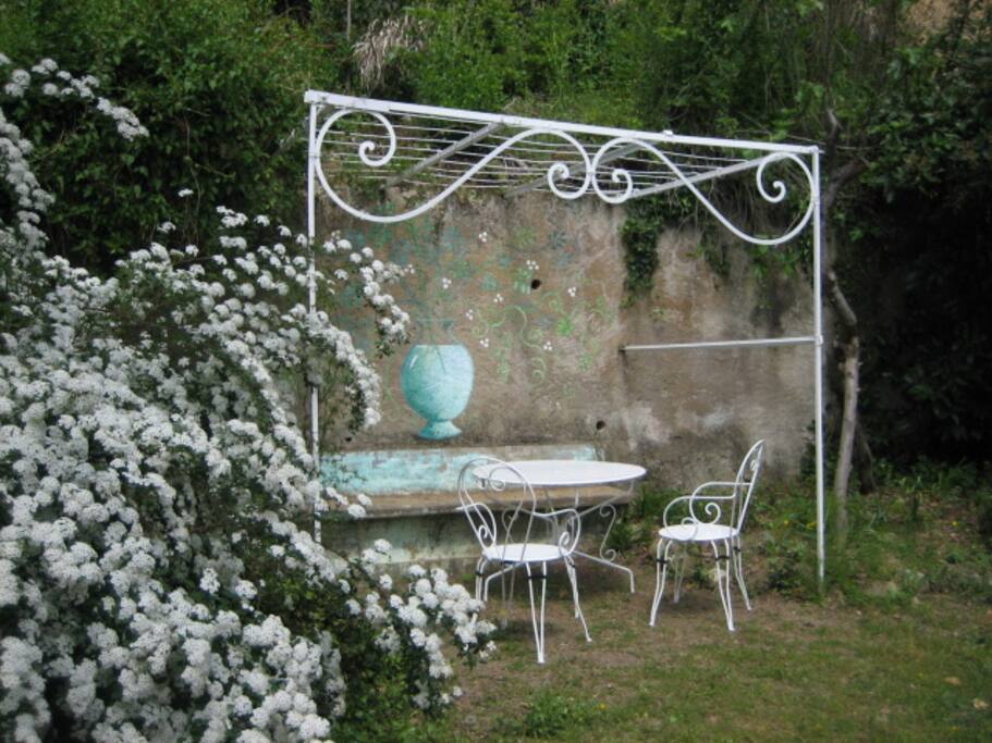 A lovely outdoor space for relaxing