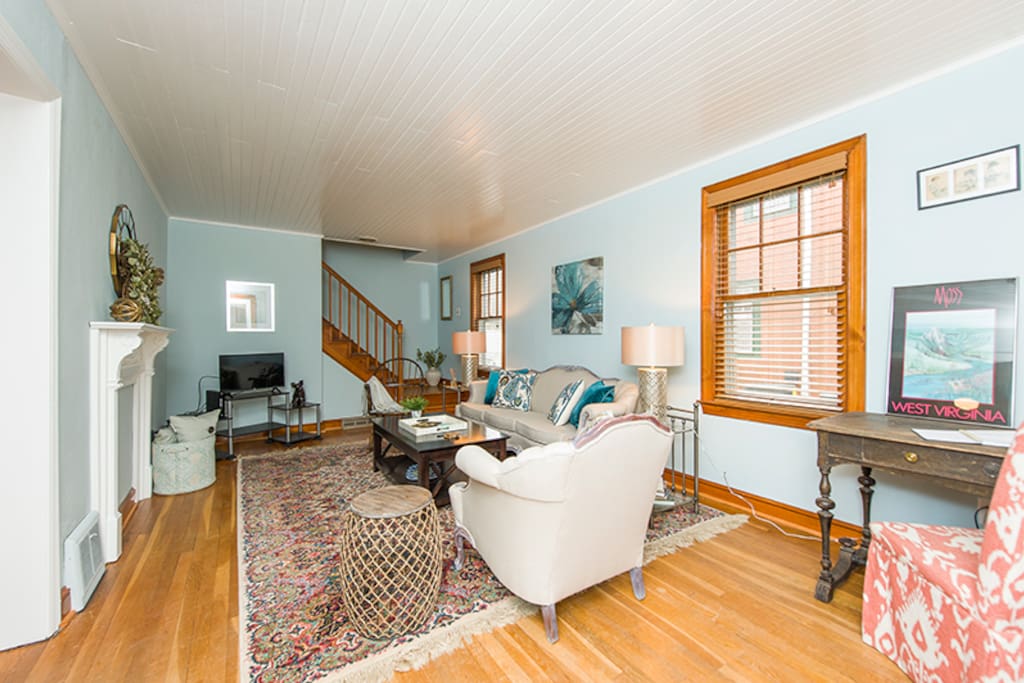 Spacious living room with comfortable seating