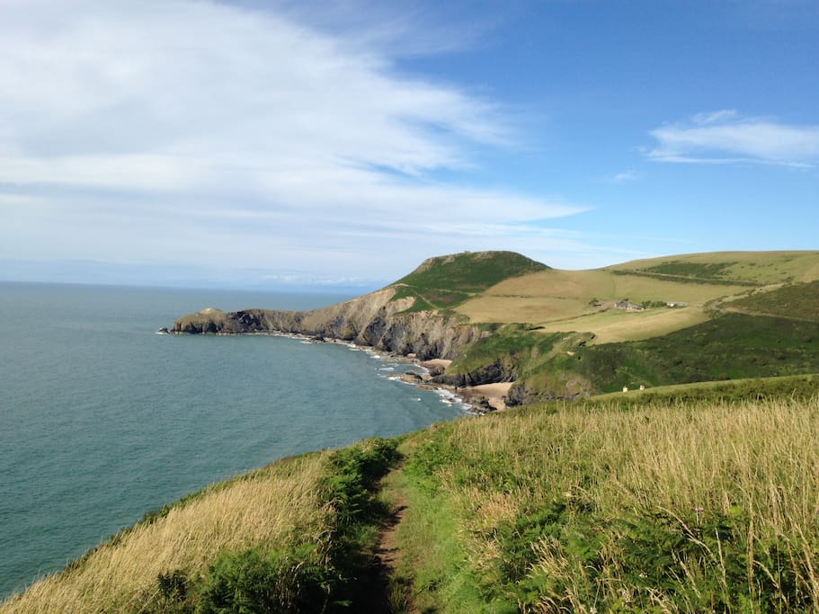 View from the nearby coast path