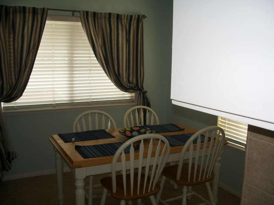 Downstairs dining area