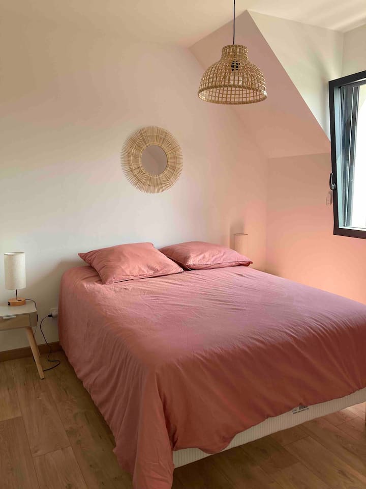 Chumba cha kulala 140*190cm inayoelekea bustani