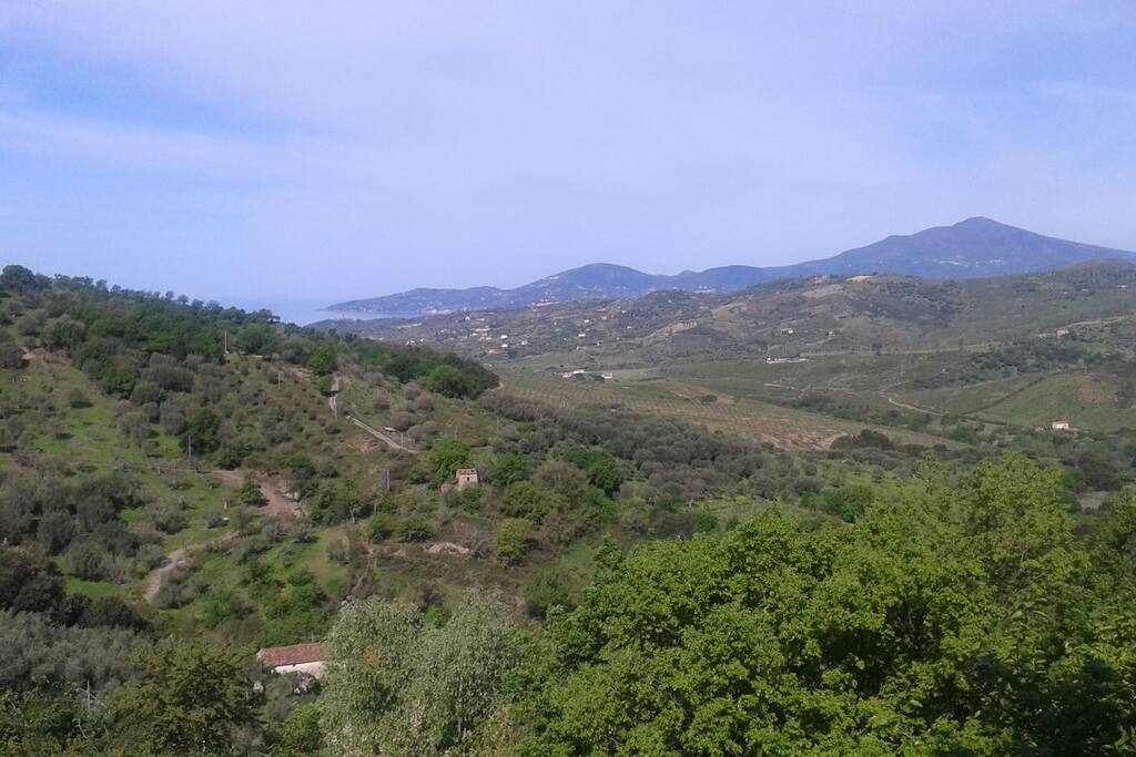 Vista dal paesino e dall'alloggio