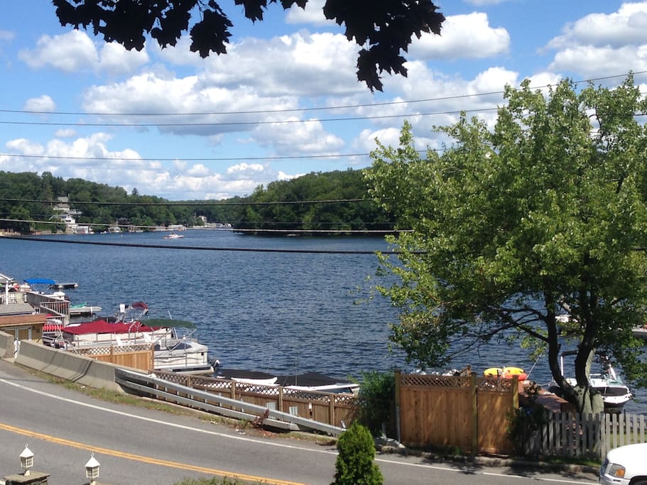 View of lake from 2nd floor balcony