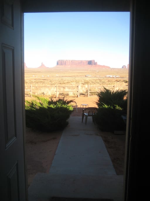 View from our front door.