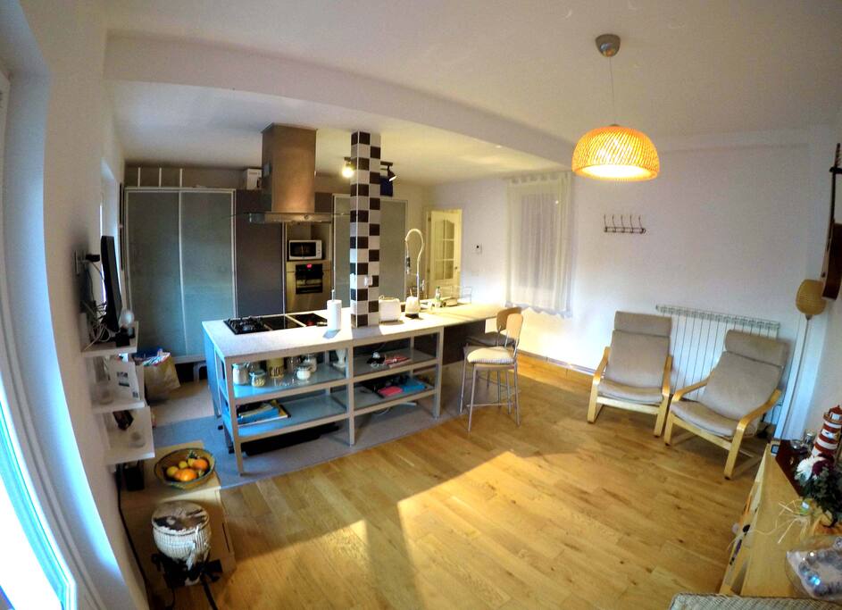 Kitchen and dining room