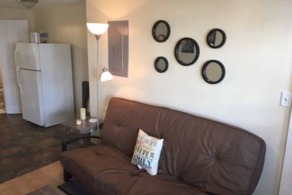 Pull-out Double Futon in Living Room