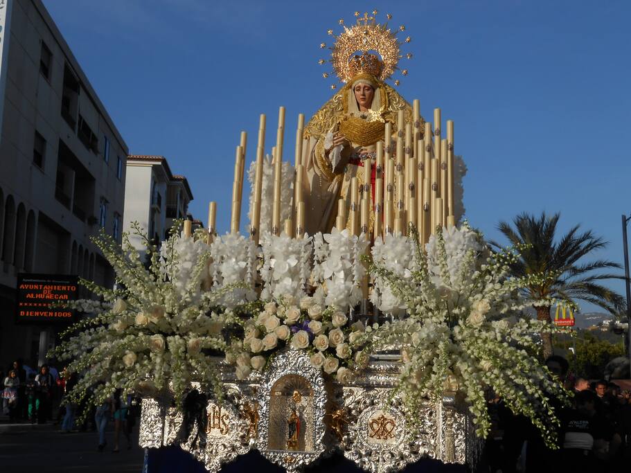 La Semana Santa de Almuñécar, declarada de Interés Turístico Nacional de Andalucía.