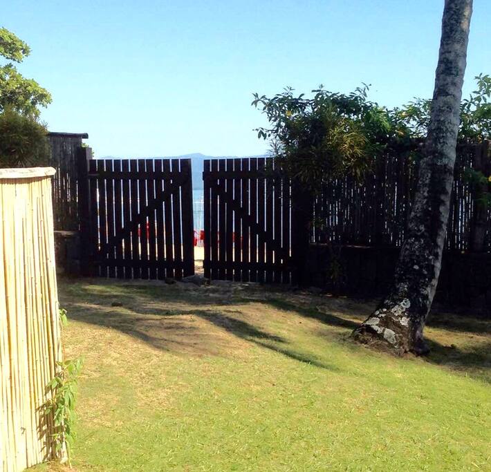 Portão para praia.